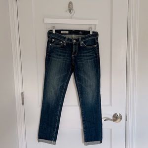 AG the Stilt Roll-Up Cigarette Roll-Up Jean in Size 24R